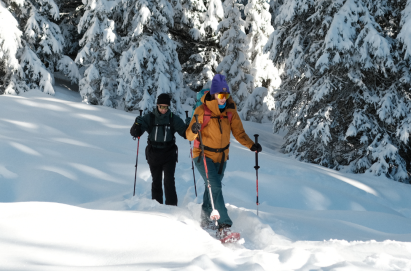 snowshoeing